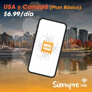 eSim USA & Canadá Plan Básico