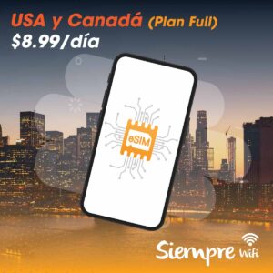 eSim USA & Canadá Plan Full
